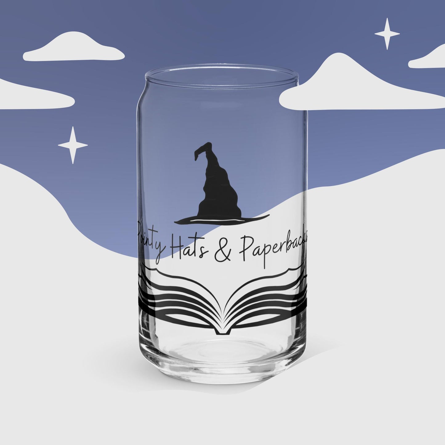 PH&P logo Can-shaped glass