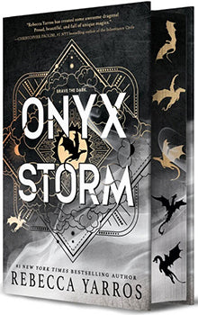 Onyx Storm by Rebecca Yarros Deluxe Edition with sprayed edges